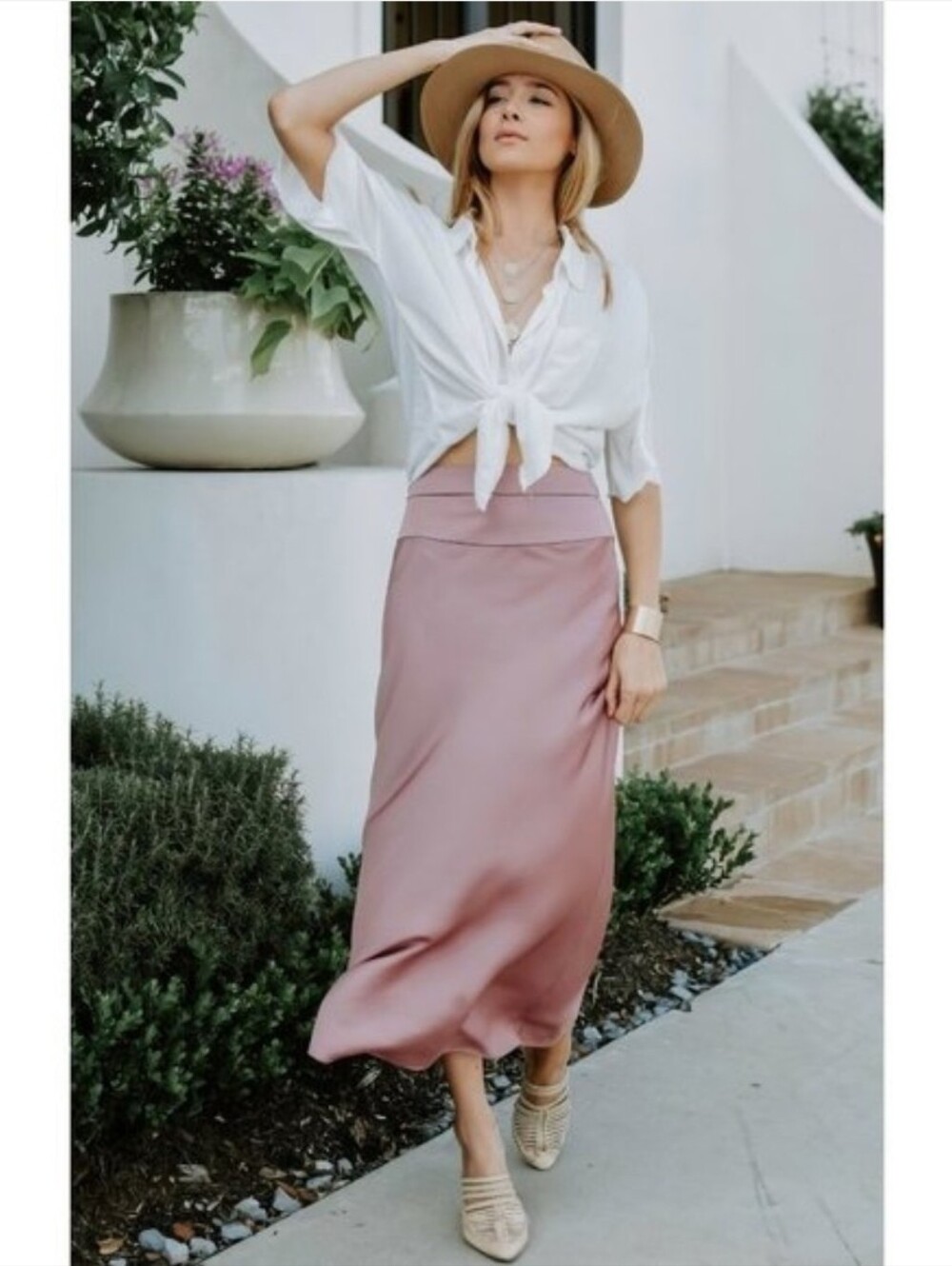 Free People Normani Bias Midi Skirt In Dawn Mauve